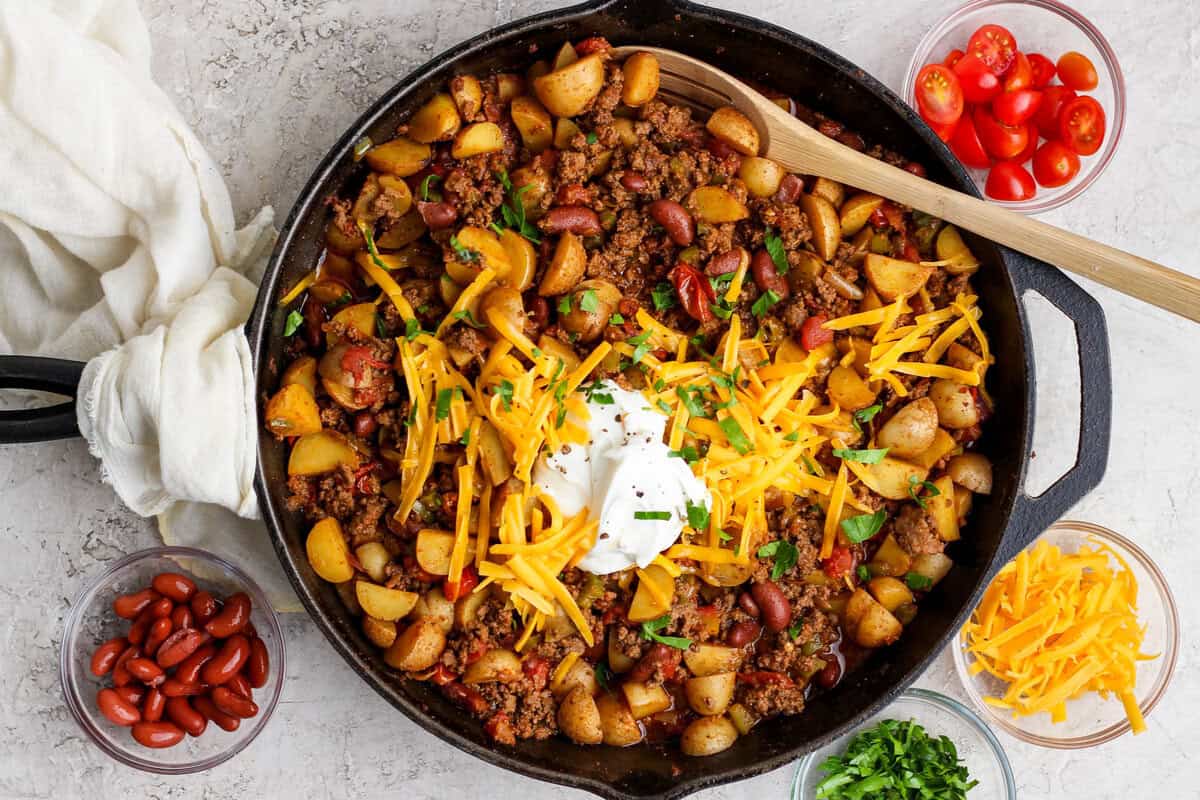 Easy One-Pan Potato Chili Skillet for Quick Weeknights